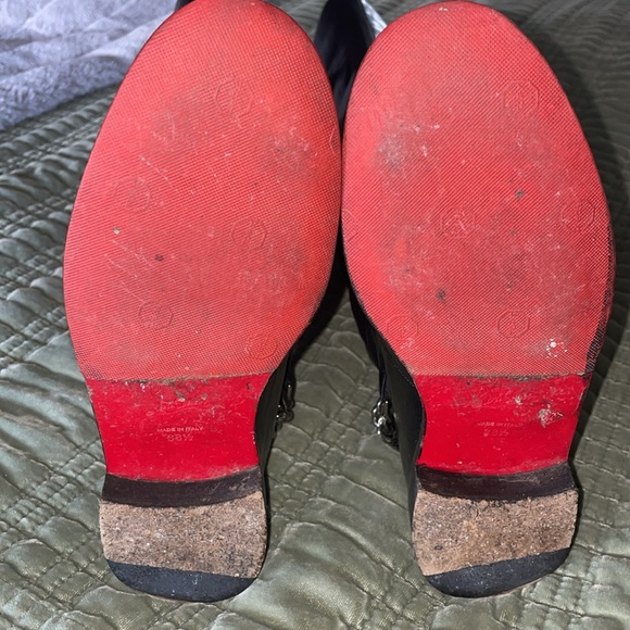 Louboutin equestrian riding knee high boots with chain detail embellishment 38.5 - Picture 5 of 9